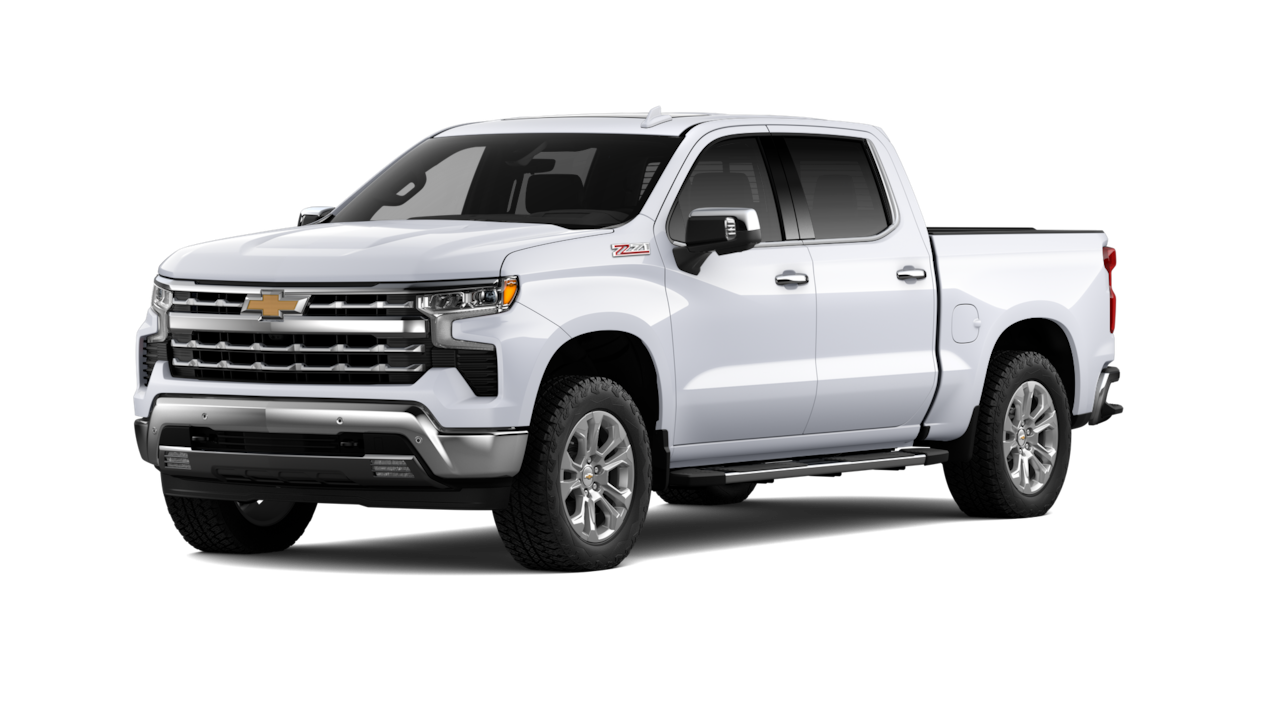 Summit White Chevrolet Silverado 1500 LTZ Premium in official model imagery