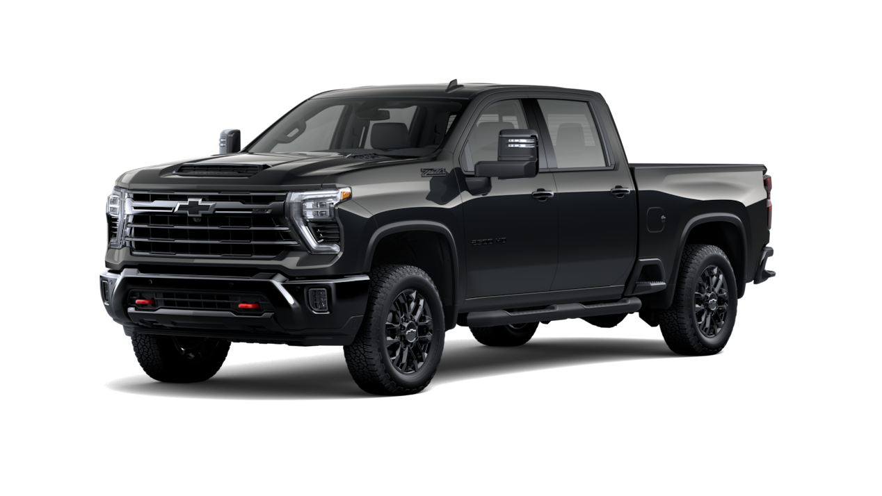 Black Chevrolet Silverado 2500 HD LTZ Premium in official model imagery