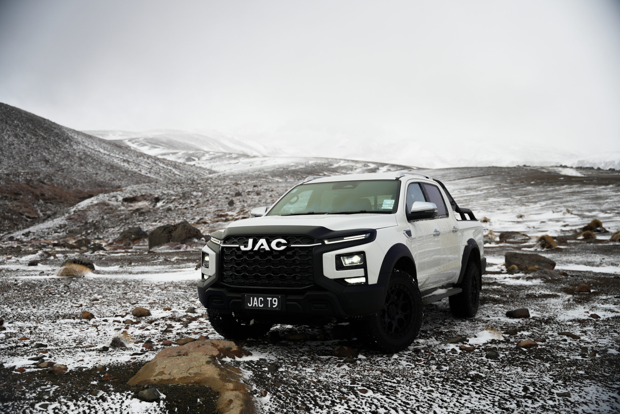 JAC T9 ute during official New Zealand local testing