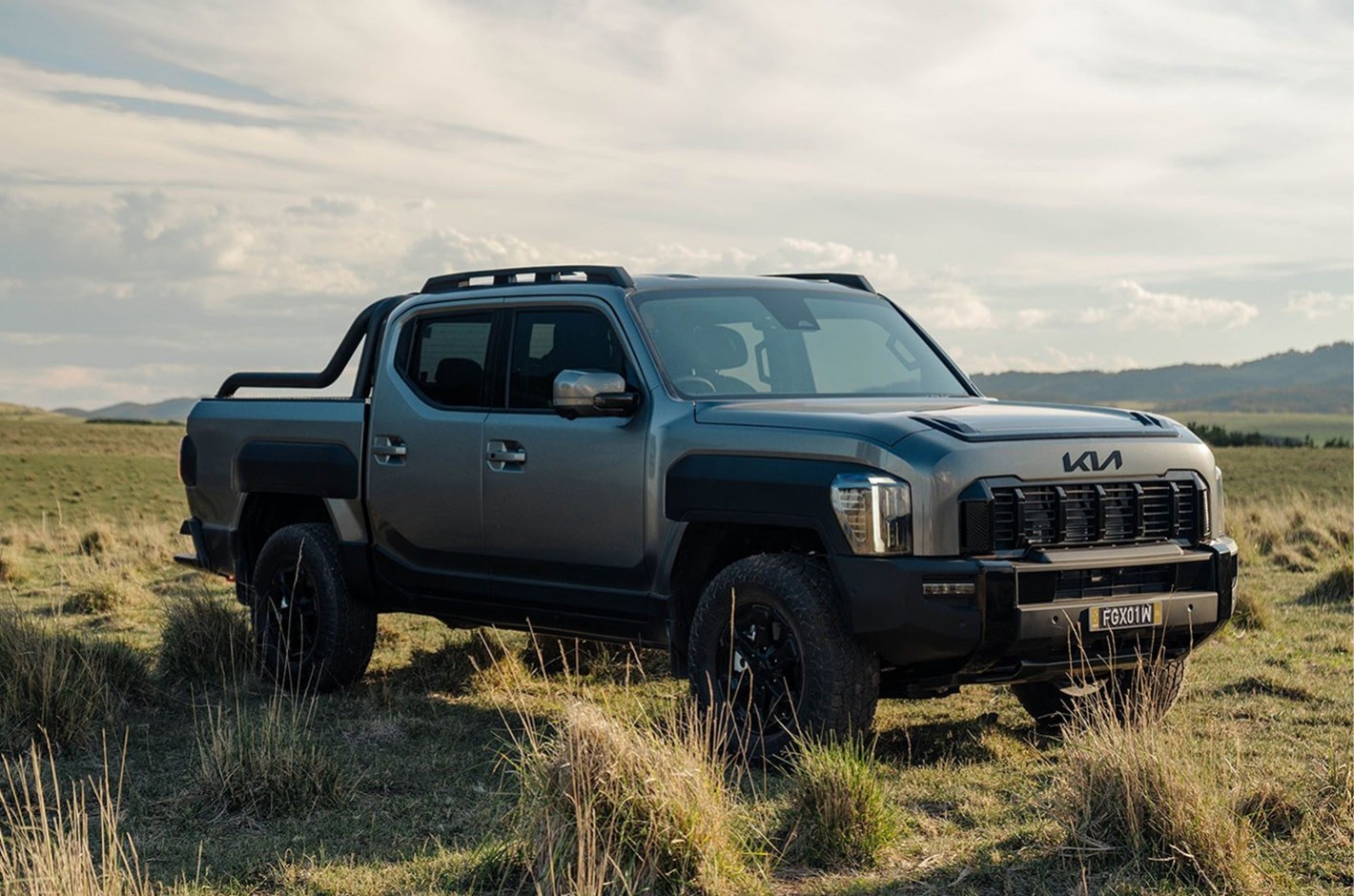 Kia Tasman load area in official manufacturer imagery