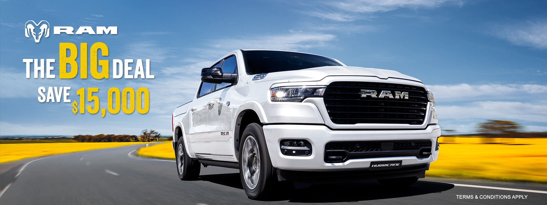 RAM 1500 Laramie Sport Hurricane in official New Zealand model imagery